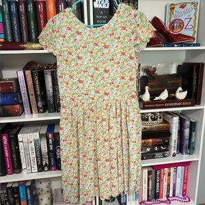 Matilda Jane Floral Dress - White, Green, Pink